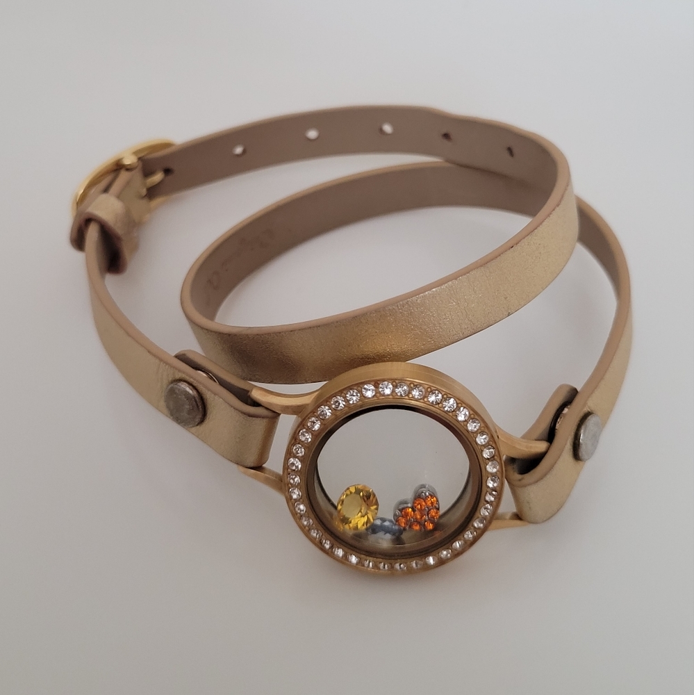 Origami Owl God Metallic Double Leather Wrap